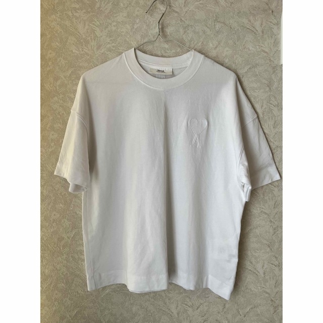 AmiParisアミパリス Tシャツ 半袖 シャツ 男女兼用 ホワイトXLサイズ