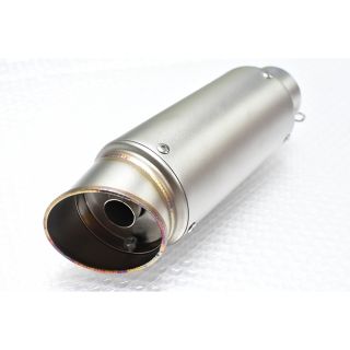 汎用　ステンレス　300MM 60.5MM マフラー　サイレンサー　小傷(パーツ)