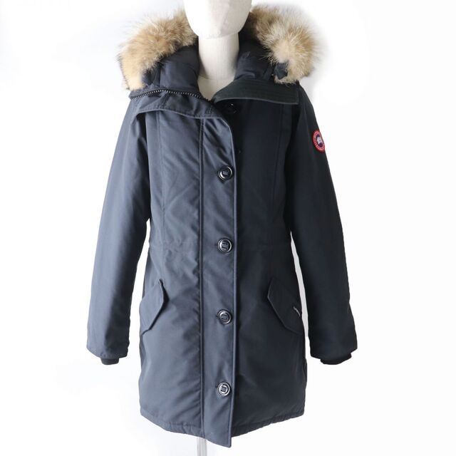 美品☆国内正規品 CANADA GOOSE カナダグース 2580LA ROSSCLAIR PARKA ロスクレアパーカ ファー・フード付  ダウンコート ネイビー L/G | フリマアプリ ラクマ