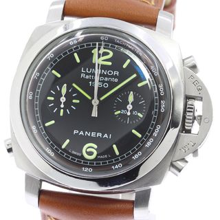 パネライ(PANERAI)の訳あり パネライ PANERAI PAM00213 ルミノール 1950 ラトラパンテ クロノグラフ 自動巻き メンズ _746710(腕時計(アナログ))