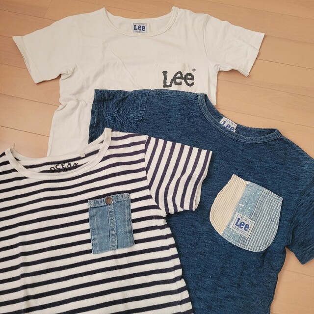 Lee(リー)の半袖Tシャツ　7枚セット　140　男女OK キッズ/ベビー/マタニティのキッズ服男の子用(90cm~)(Tシャツ/カットソー)の商品写真