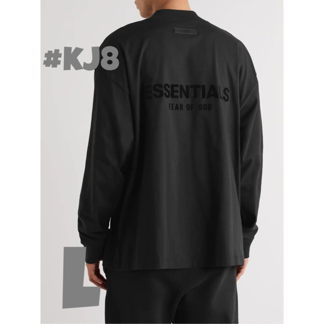 FEAR OF GOD - エッセンシャルズ ブラック ストレッチ リモ ロング スリーブ Tシャツ L