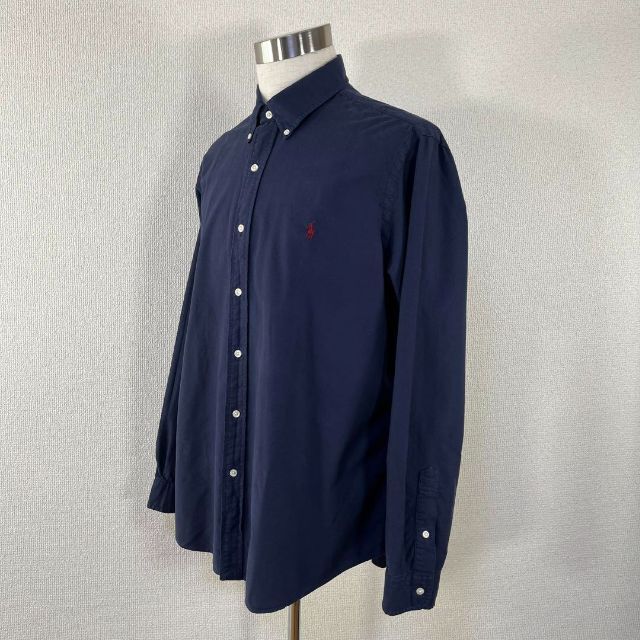 美品】ラルフローレン オックスフォード シャツ 長袖 ロゴ ポニー刺繍