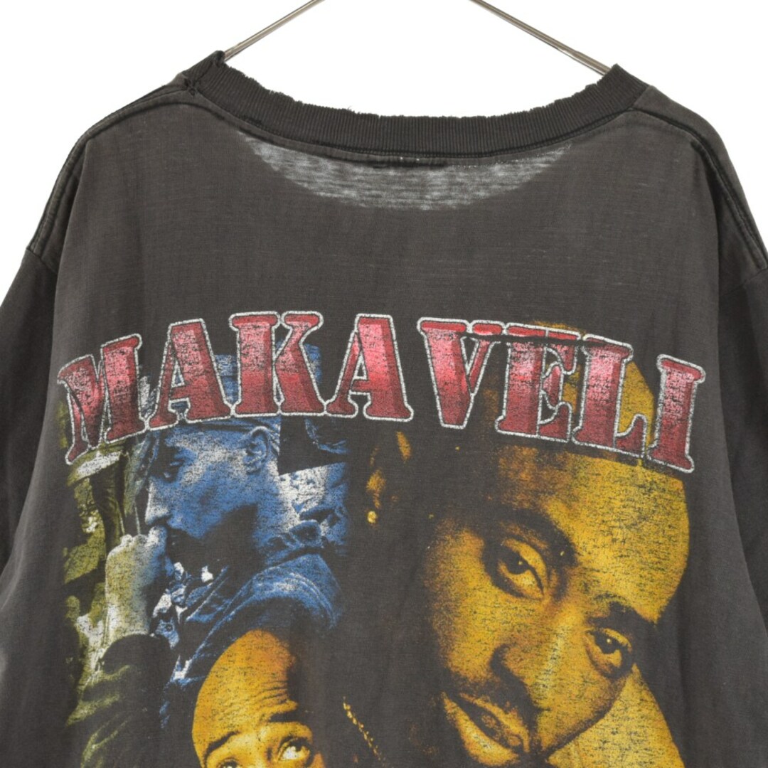 VINTAGE ヴィンテージ 90s 2PAC MAKAVELI AGAINST ALL ODDS RAP TEE ツーパック マキャベリック アゲインストオールオッズ Tシャツ ブラック