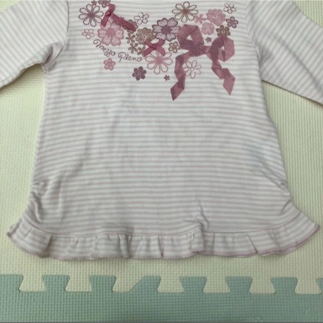 mezzo piano(メゾピアノ)のmezzo piano  メゾミアノ　長袖トップス　120 キッズ/ベビー/マタニティのキッズ服女の子用(90cm~)(Tシャツ/カットソー)の商品写真