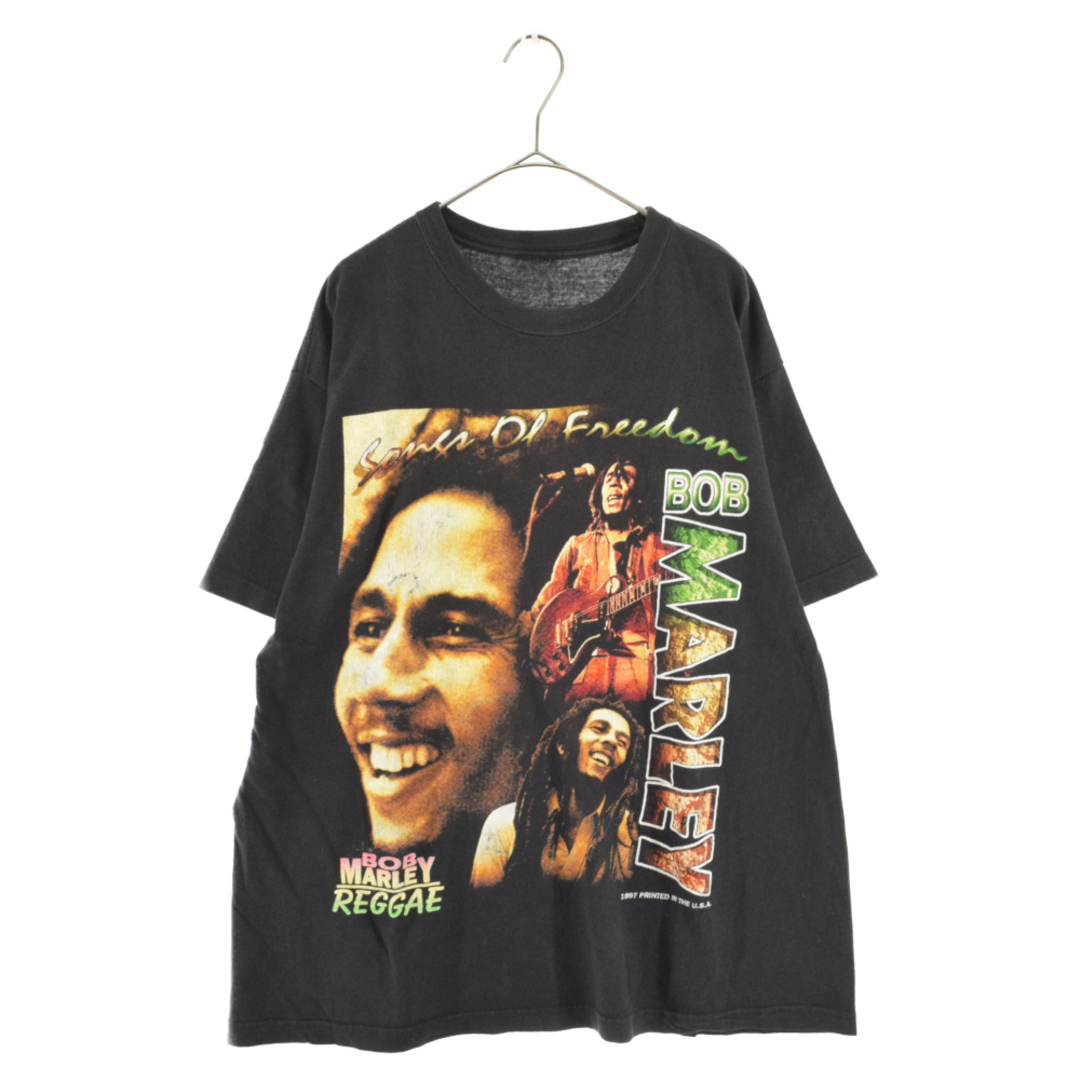 VINTAGE ヴィンテージ 90s BOB MARLEY WHO THE CAP FIT ボブマーリー Tシャツ ブラック