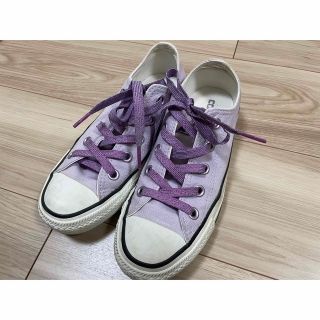 オールスター(ALL STAR（CONVERSE）)のコンバース　22.5センチ　ライトパープル(スニーカー)