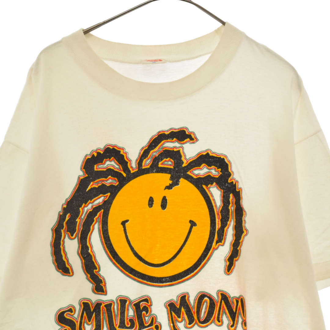 VINTAGE ヴィンテージ 00S SMILE MON ドレッド スマイル 半袖Tシャツ ニコちゃん ホワイト