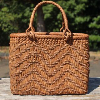 山葡萄 かごバッグ 網代編み やまぶどう 山ぶどう カゴバッグ 持ち手 おしゃれ(かごバッグ/ストローバッグ)