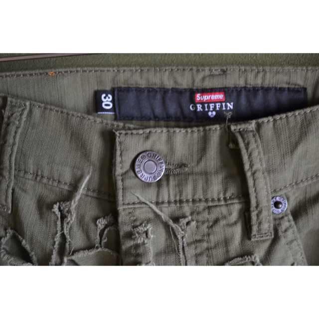 Supreme/Griffin 5-Pocket Jean olive 30メンズ