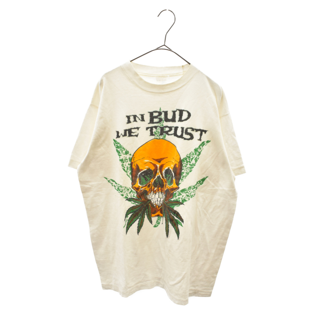 VINTAGE ヴィンテージ 90S DR. DRE IN BUD WE TRUST PUSHEAD SKULL ドクタードレ パスヘッド スカル 半袖Tシャツ カットソー ホワイト