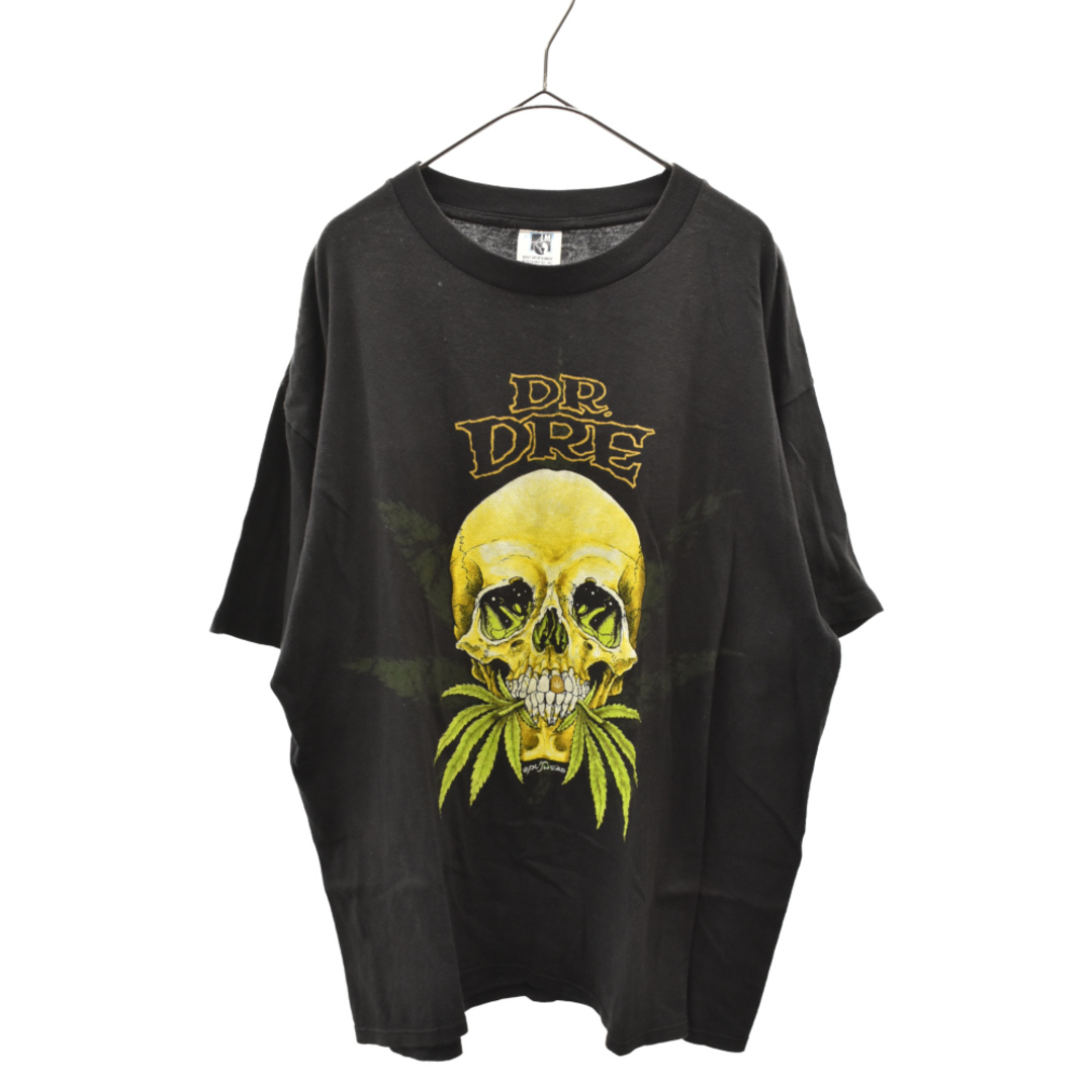 VINTAGE ヴィンテージ 90S DR. DRE IN BUD WE TRUST PUSHEAD SKULL ドクタードレ パスヘッド スカル 半袖Tシャツ カットソー ブラック