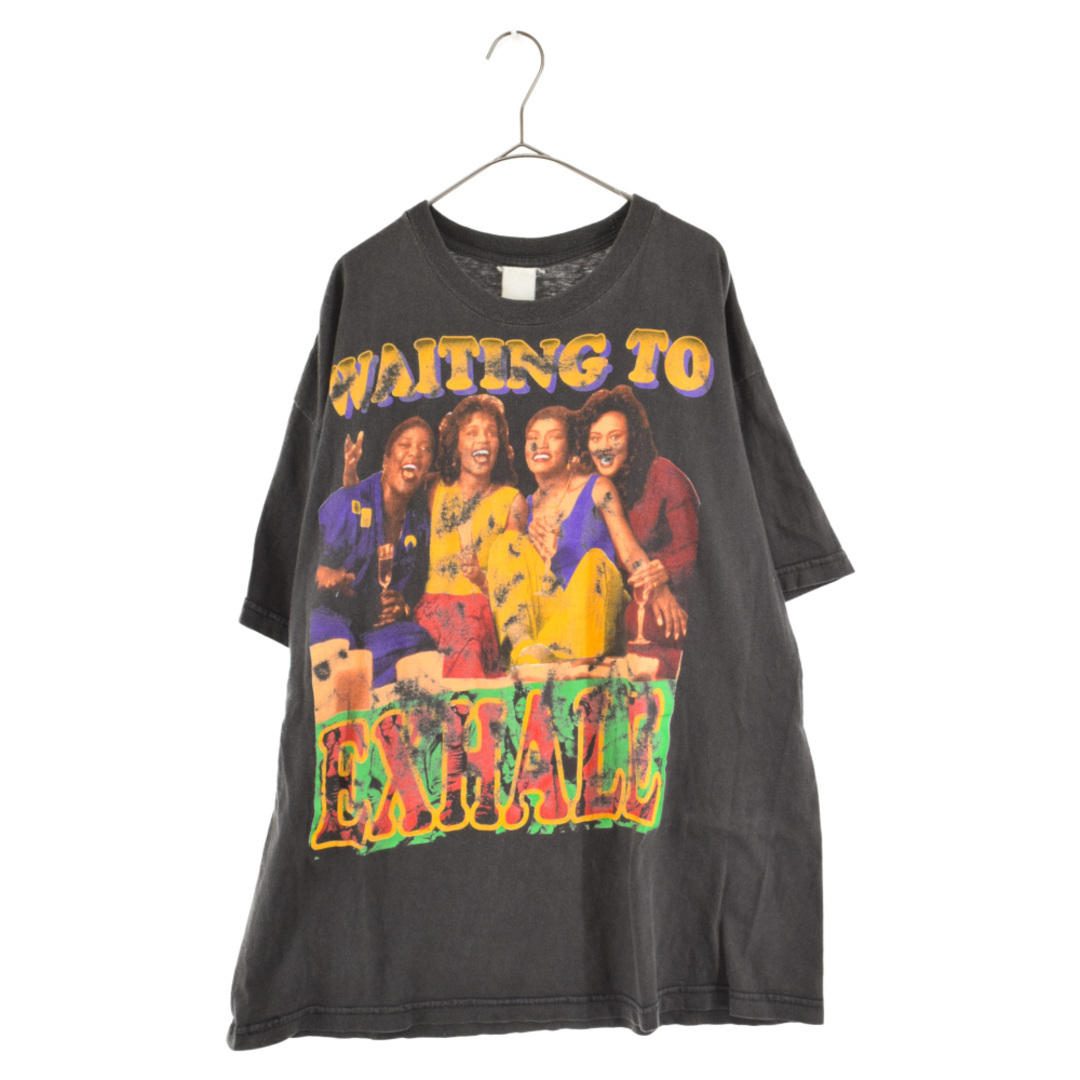 VINTAGE ヴィンテージ 90s waiting to exhale ため息つかせて ホイットニーヒューストン 半袖Tシャツ カットソー ブラック