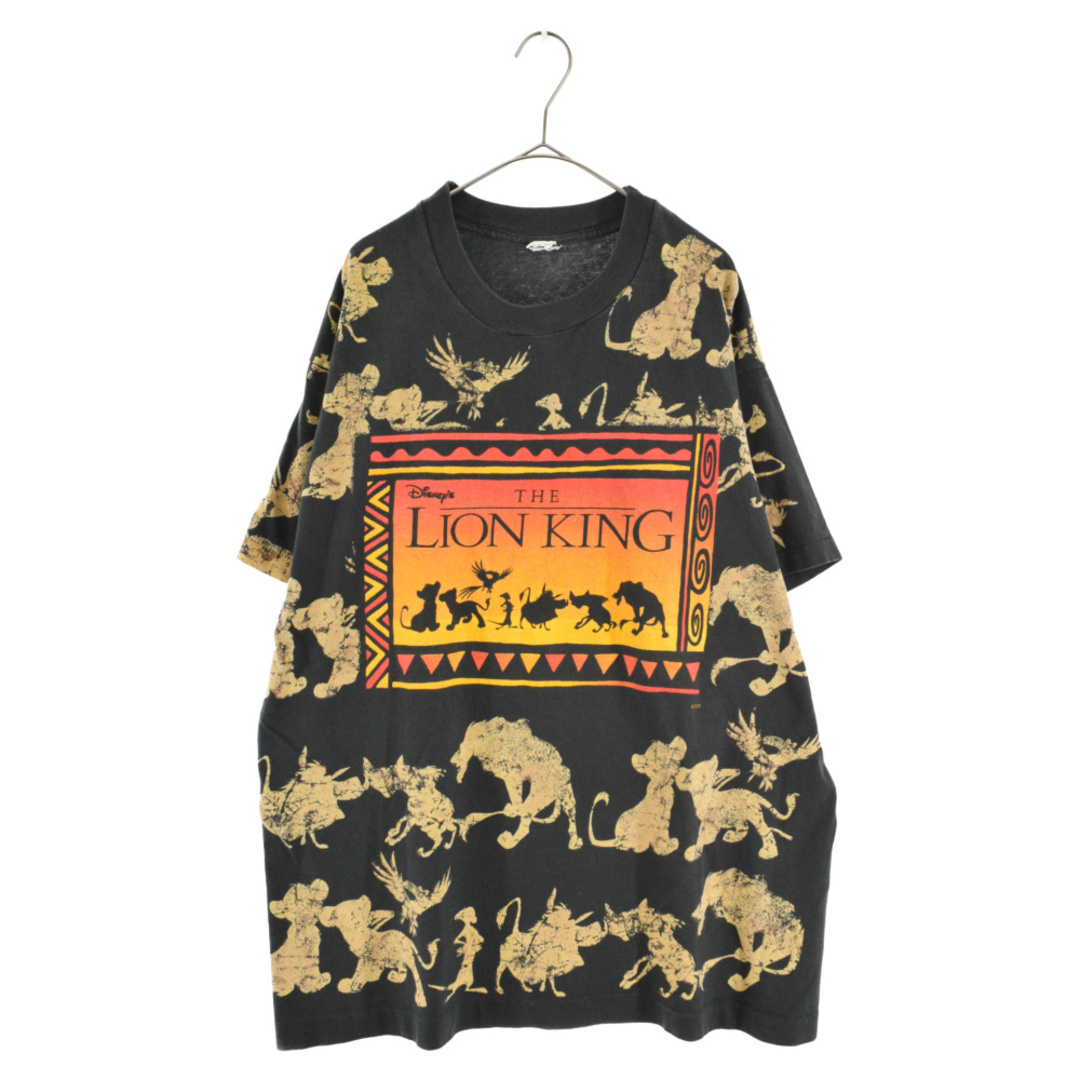 VINTAGE ヴィンテージ 90s LIONKING ライオンキング ムービー 半袖Tシャツ カットソー ブラック