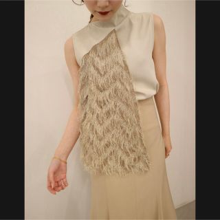 お値下げ中【Acka】cape fringe tops(シャツ/ブラウス(半袖/袖なし))