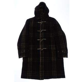 バーバリー(BURBERRY)のバーバリー ダッフルコート メンズ ブラウンブラック系 LL【AFA18】(ダッフルコート)