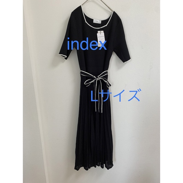 INDEX(インデックス)の3069 index ワンピース　ブラック　Lサイズ レディースのワンピース(ロングワンピース/マキシワンピース)の商品写真