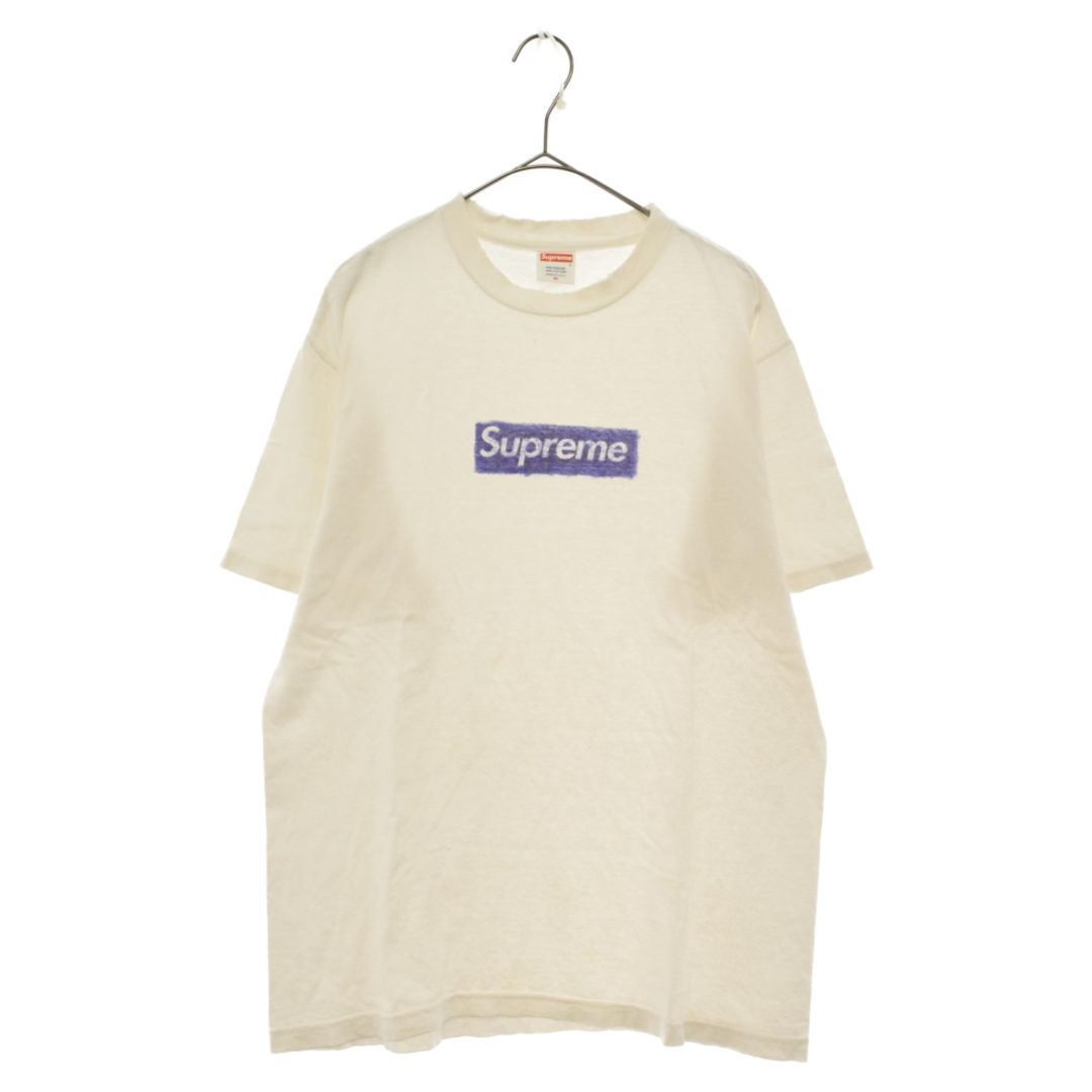 SUPREME シュプリーム 04SS ANDREI MOLODKIN PEN BOX LOGO アンドレイモロドキンペンボックスロゴTシャツ 半袖クルーネックカットソー ホワイト/ブルー