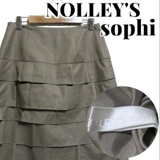 ノーリーズソフィー(NOLLEY'S sophi)のNOLLEY'Ssophi ノーリーズソフィ 5段プリーツスカート  サイズ38(ひざ丈スカート)