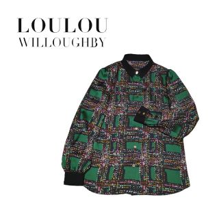 ルルウィルビー(LOULOU WILLOUGHBY)のLOULOU WILLLOUGHBY チェックドットブラウス(シャツ/ブラウス(長袖/七分))