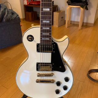 Epiphone - エピフォンレスポールカスタム ホワイト最終値下げの通販