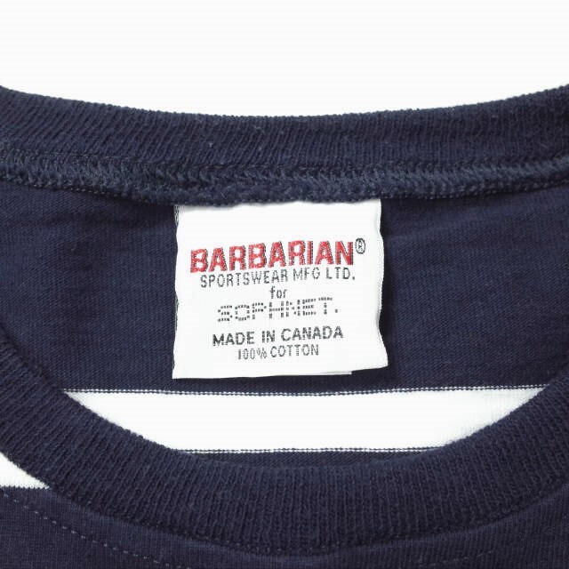 SOPHNET. x Barbarian ソフネット バーバリアン 22SS 別注 カナダ製 BORDER TEE オーバーサイズ ボーダーTシャツ SOPH-220099 L NAVY 半袖 トップス【SOPHNET. × Barbarian】 2