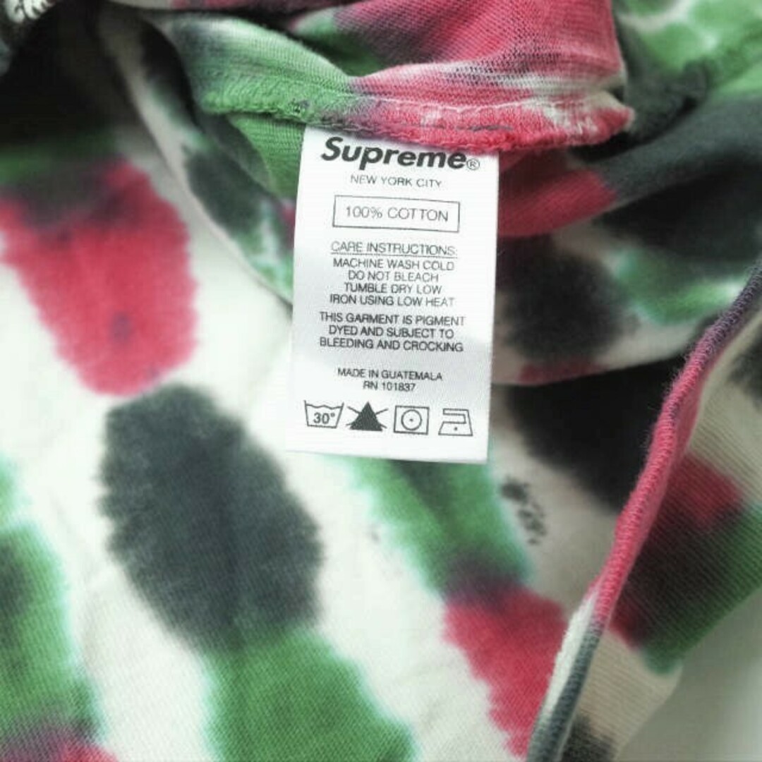 Supreme(シュプリーム)のSUPREME シュプリーム 21SS Dyed Bear L/S Top タイダイ染めベアープリントロングスリーブTシャツ S WHITE 長袖 トップス【中古】【SUPREME】 メンズのトップス(Tシャツ/カットソー(七分/長袖))の商品写真