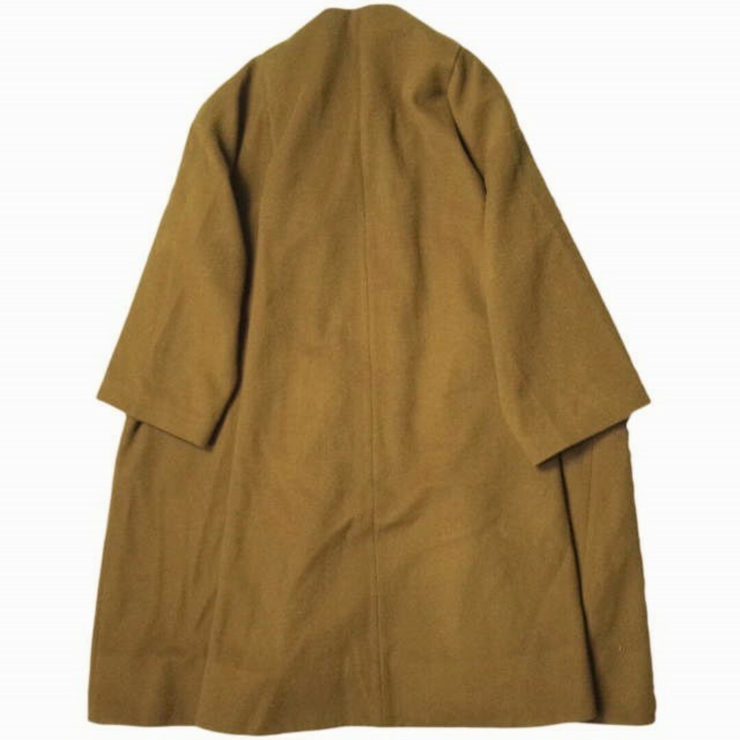 ELIN エリン 日本製 Wool-blend asymmetry coat ウールブレンド アシンメトリーコート 11705-33-0603 36 MD BROWN ノーカラー アウター【ELIN】 1