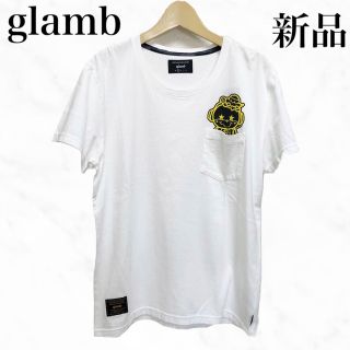 グラム(glamb)のglamb 半袖Tシャツ　半袖カットソー　ポケットTシャツ　白　ホワイト(Tシャツ/カットソー(半袖/袖なし))