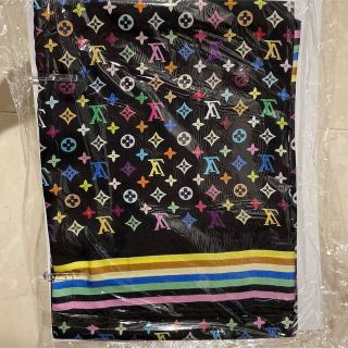 ルイヴィトン(LOUIS VUITTON)のLOUIS VUITTON ルイ・ヴィトン 大判スカーフ アイラブモノグラム(バンダナ/スカーフ)