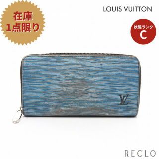 ルイヴィトン(LOUIS VUITTON)のジッピー ウォレット エピ デニム ラウンドファスナー長財布 レザー ブルー デニムライト(財布)