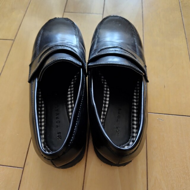 子ども　黒靴　21cmEEE キッズ/ベビー/マタニティのキッズ靴/シューズ(15cm~)(ローファー)の商品写真