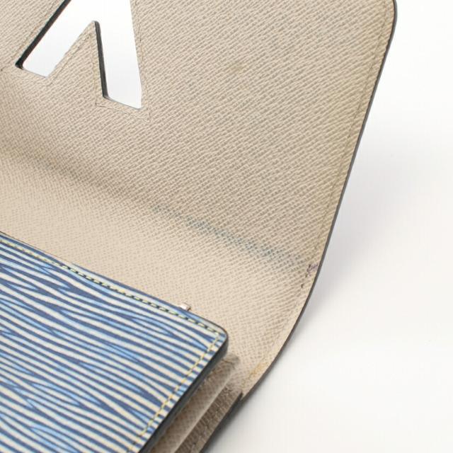LOUIS VUITTON(ルイヴィトン)のポルトフォイユ ツイスト エピ デニム 二つ折り長財布 レザー ブルー レディースのファッション小物(財布)の商品写真