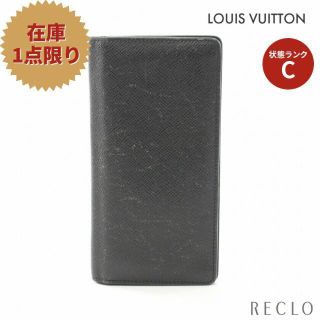 ルイヴィトン(LOUIS VUITTON)のポルトフォイユ プラザ タイガ アルドワーズ 二つ折り長財布 レザー ブラック(折り財布)