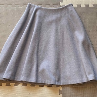 アクアガール(aquagirl)のアクアガール　水色ウールスカート　34(ひざ丈スカート)
