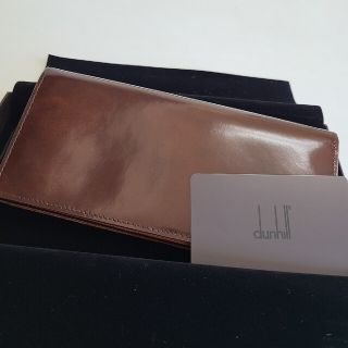 ダンヒル(Dunhill)の新品未使用☆dunhill　ダンヒル長財布ブラウン牛革(折り財布)