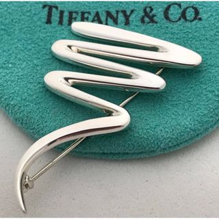 ティファニー(Tiffany & Co.)のTiffany パロマピカソクリブルブローチ美品(ブローチ/コサージュ)