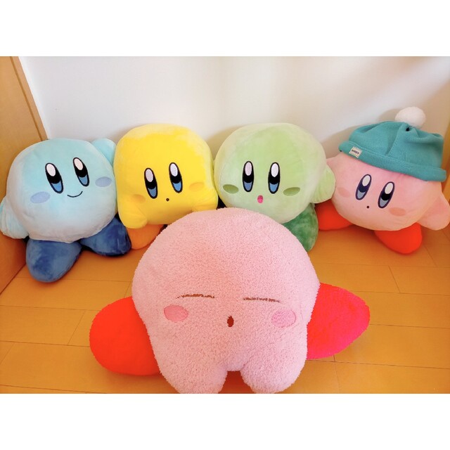 半額直販 非売品超レア♡星のカービィマルチカラーBIGぬいぐるみ5点