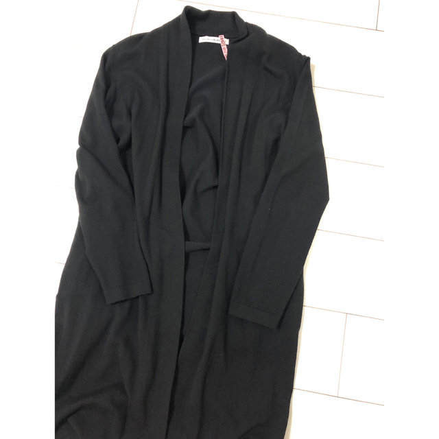 M-PREMIER　エムプルミエ　ロング　カーディガン　きれいめ　羽織り　黒