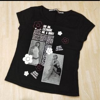 マリークワント(MARY QUANT)のマリークヮント　Tシャツ　黒(Tシャツ(半袖/袖なし))