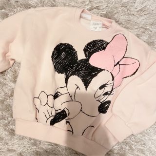 ザラキッズ(ZARA KIDS)のzara baby ミニー 裏起毛トレーナー(トレーナー)