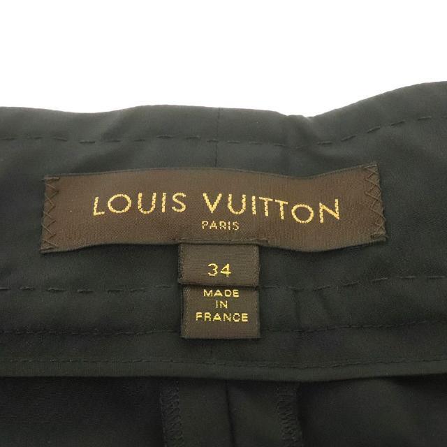 LOUIS VUITTON(ルイヴィトン)のルイヴィトン ガウチョパンツ レディース 中古 サイズ34 ブラック シルク100％ LOUIS VUITTON 【中古】 | ブランド ファッション ボトムス カジュアル シンプル ズボン 黒 女性 ABランク レディースのパンツ(その他)の商品写真