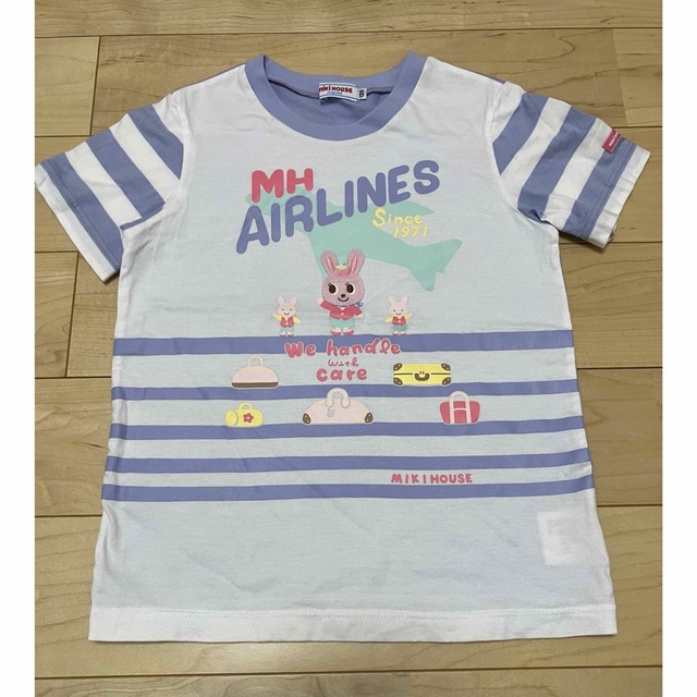 mikihouse(ミキハウス)のミキハウス　Tシャツ　うさこ　飛行機　エアライン　CA グランドスタッフ　120 キッズ/ベビー/マタニティのキッズ服女の子用(90cm~)(Tシャツ/カットソー)の商品写真