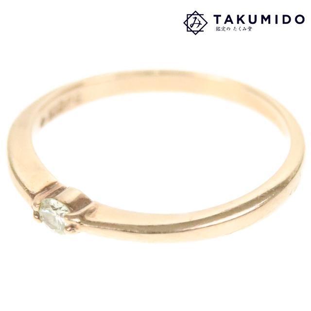 ジュエリーマキ 指輪 ダイヤリング 約4号 中古 K10PG ダイヤモンド 0.04ct 総重量0.8g JEWELRY MAKI 【中古】 | ピンキーリング ダイアモンド ファッション ピンクゴールド ブランド小物 宝飾 アクセサリー Aランク レディースのアクセサリー(リング(指輪))の商品写真