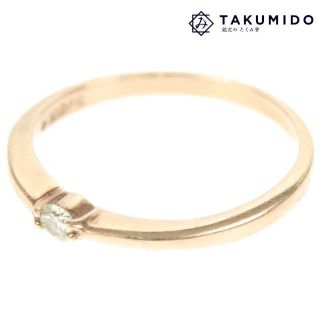 ジュエリーマキ 指輪 ダイヤリング 約4号 中古 K10PG ダイヤモンド 0.04ct 総重量0.8g JEWELRY MAKI 【中古】 | ピンキーリング ダイアモンド ファッション ピンクゴールド ブランド小物 宝飾 アクセサリー Aランク(リング(指輪))