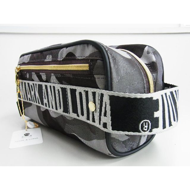 マーク＆ロナ★Gauge Camo Dopp Kit スカルカモクラッチポーチ茶ブラウン素材