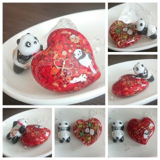 専用です🎵☺️パンダ🐼さん&ハート❤️オルゴナイト(インテリア雑貨)