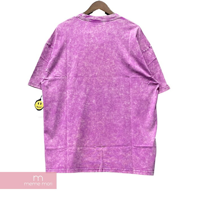 Tシャツ/カットソー(半袖/袖なし)Drew House 2022AW Mascot SS Tee Washed Grape ドリューハウス マスコットショートスリーブTシャツ ウォッシュドグレープ 半袖カットソー スマイリープリント ウォッシュ加工 パープル サイズM【230430】【新古品】【me04】