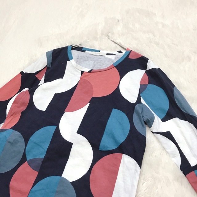 美品 Paul Smith 水玉 アート柄 カットソー 長袖 マルチカラー 2