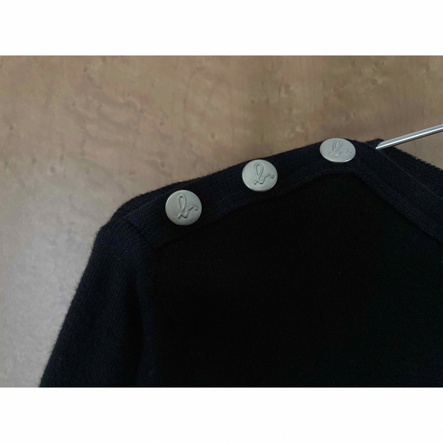 agnes b.(アニエスベー)のagnès b. アニエスベー カットソー トップス ブラック 黒 M サイズ2 レディースのトップス(Tシャツ(長袖/七分))の商品写真